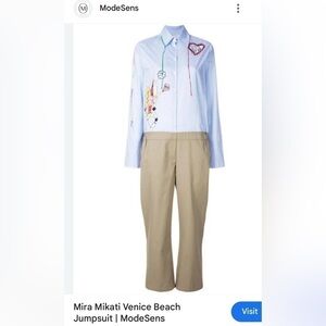 MIRA MIKATI NWOT Venice Beach Jumpsuit One piece Luxury Designer Retail $622